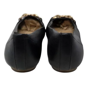Dr. Scholl's Black Faux Leather Slip On Wexley Adorn Ballet Flats Size 7.5 M thumbnail 6