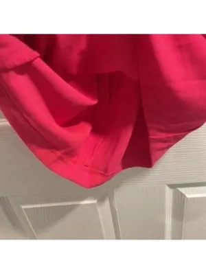 ✅NWT Do+Be Pink Spaghetti Strap Asymmetric Hem Fitted Hot Pink Dress thumbnail 8