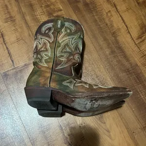 ROCKY HANDMADE Leather Western Cowgirl Boots-Brown Size 6 thumbnail 12