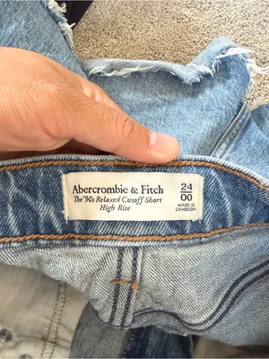 Abercrombie & Fitch Women’s The 90s Relaxed Cutoff Shorts High Rise 24/00 thumbnail 5