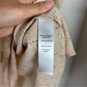 Adrianna Papell Lightweight Sheer Floral Short Sleeve Blouse Top Size XL thumbnail 8