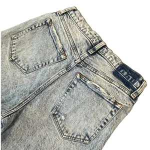 Abercrombie & Fitch The 90s Straight Ultra High Rise Acid Wash Jeans Distressed thumbnail 3