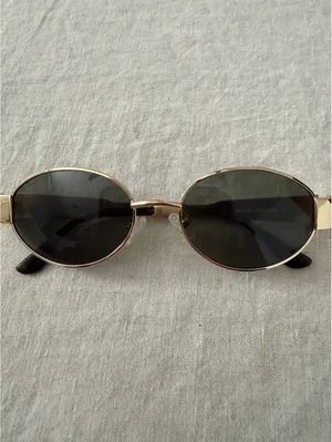 Retro Oval Sunglasses Gold thumbnail 4