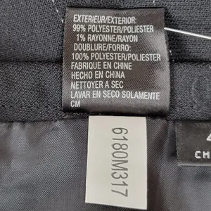 Tahari‎ Arthur Levine Women Black Pinstripe Career Skirt Size 4 thumbnail 7