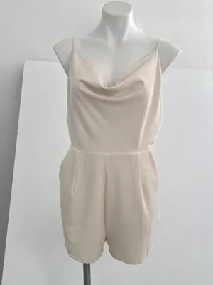 Anthropologie Mable Cowl Neck Front Backless Romper SIZE LARGE NWOT thumbnail 4