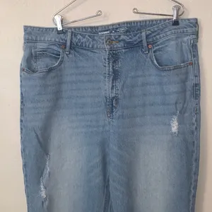 Old Navy Extra High Rise Sky Hi Wide Leg Jeans Secret Smooth Pockets thumbnail 2