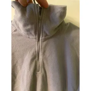 Womens Columbia grey soft fleece half zip hoodie size Large thumbnail 4