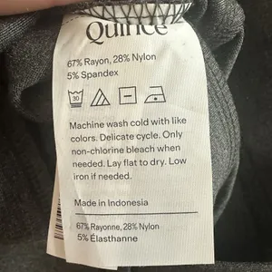 Quince Ultra-Stretch Ponte Straight Leg Pants Large Charcoal Gray Office Career thumbnail 6