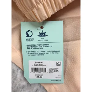 DSG Womens Stride Mid-Rise Running Shorts Illuminated Peach Medium DAW14200R NEW thumbnail 6