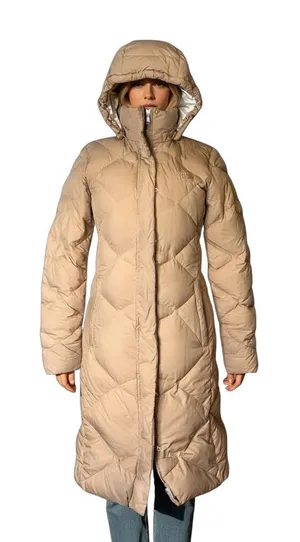 The North Face Women's Long Down Puffer Coat Tan Size XS a44 thumbnail 1