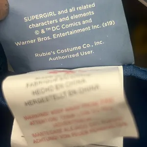 Rubies HALLOWEEN SUPERGIRL womens costume Large blue red dress cosplay thumbnail 10