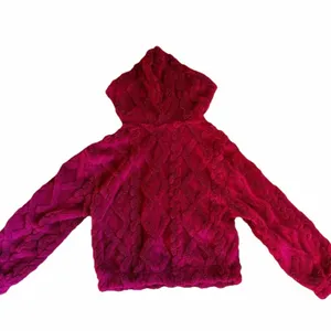 No Boundaries Women’s Wine Color Embossed Fleece Hoodie & Joggers Set size XS thumbnail 7