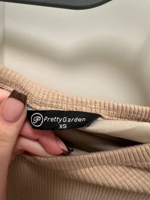 Beige Strapless Dress  thumbnail 4