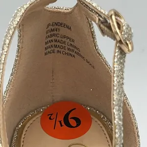 ⭐🆕 Jessica Simpson gold champagne Sparkly heels. C1‎ thumbnail 7