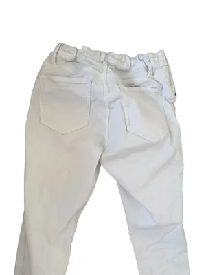 GAP Maternity White Denim Pregnancy Stretch Panel Skinny Jeans Size 28 / US 6 thumbnail 3