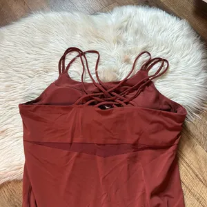 ATHLETA Hyper Focused Bra Dress In Powervita In Dried Cinnamon thumbnail 4