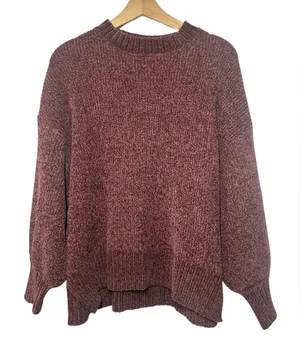 Altar’d State Slouchy Pink Knit Sweater thumbnail 1