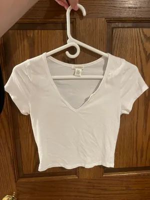 BUNDLE notched Neck Crop Top thumbnail 4