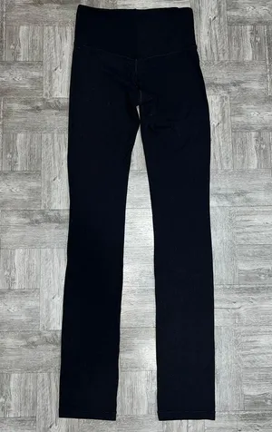 Athleta Black Skinny Rib Pants Size Small Tall thumbnail 2