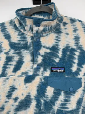 Patagonia Synchilla Snap-T Mighty Mycelium Wavy Blue Fleece S 25455 thumbnail 4