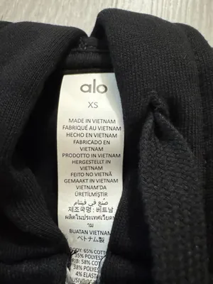 Alo yoga full zip up hoodie XS thumbnail 2