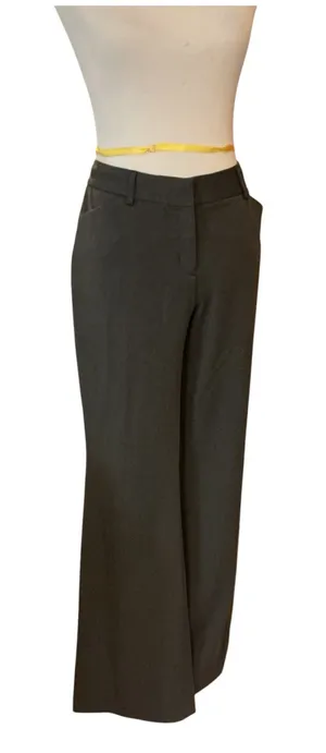 Express The Editor Black Wide-Leg Trouser Dress Pants - Size 10 (34" x 33") thumbnail 1