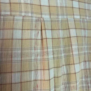 Mix& Match Guido Pellegpini Med Top Button Down Plaid Pale Yellow Office Wear thumbnail 7