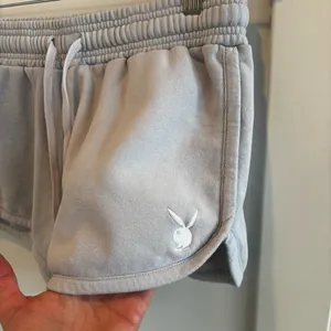 Playboy by Pacsun Bunny Sweat Shorts Light Periwinkle Size Medium Women's thumbnail 4