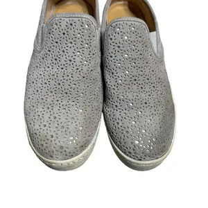 Jack Rogers Ronnie Laser‎ Cut Silver Slip On Sneaker Size 8 thumbnail 4