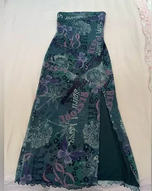 COPY - Urban Outfitters Floral Graphic Maxi Dress thumbnail 1