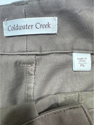 Coldwater Creek Petite Bootcut Twill Pants - Natural Waist thumbnail 7
