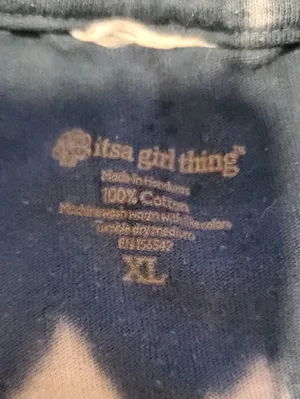 A Girl Thing Patriotic Spiral Tie-Dye Tee in Red, Blue & White thumbnail 2