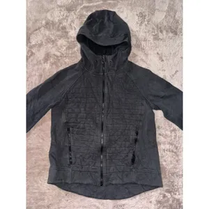 Lululemon Women's Scuba Full Zip Hoodie Fleece Sweatshirt Jacket Black Size 6 thumbnail 2