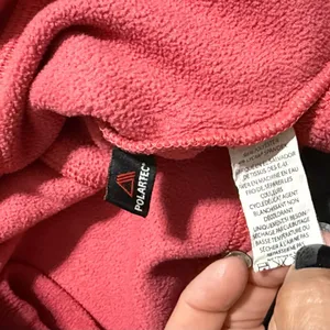 L.L. Bean women’s size small pullover fleece 1/4 zip jacket sweater coral salmon thumbnail 5