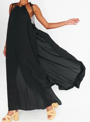 Show Me Your MuMu Black Rochester Maxi Dress - NWT - Size L thumbnail 1