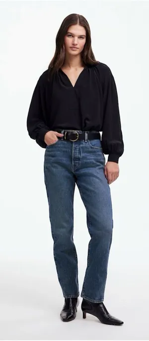 Madewell The '90s Straight Crop 28 thumbnail 1
