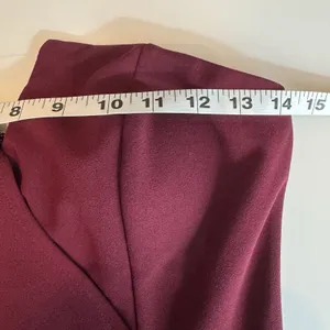 Trixxi Strapless Burgundy Ruched Leg Jumpsuit M Formal Cocktail Evening Romper thumbnail 9