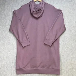 Admiral Womens Large‎ Longline Hoodie Sweatshirt Dress Mauve Purple Athleisure thumbnail 3