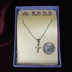 Stunning New Petite Cross Necklace thumbnail 2