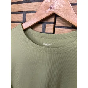 No‎ boundaries Green Ribbed Long Sleeve Tee Size Medium thumbnail 4