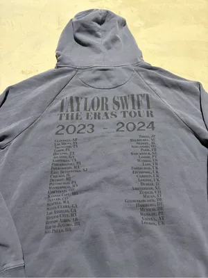 Taylor Swift washed Blue Pullover Hoodie The Eras Tour 23-24 large thumbnail 10