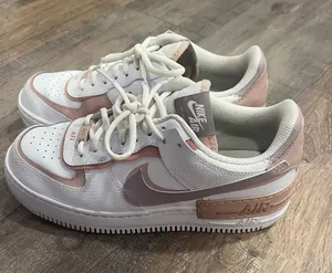 Nike pink and purple air force 1 size 10 thumbnail 4