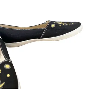 Daniel Green Celestial Canvas Loafers Slip On Sun Moon Stars Arch‎ Support 7.5 thumbnail 6