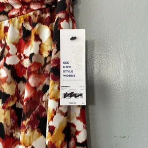 Apt 9 Size Medium Dark Floral Artsy Asymmetrical Knit Skirt Earthy Whimsigoth thumbnail 6