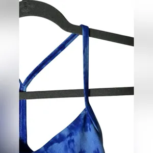 Lululemon Flow Y Bra Nulu Light Support B/C Cup‎ Game Day Blue Multi Size 4 thumbnail 4