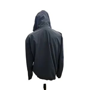 Zara Womens Medium M Windbreaker Jacket Hooded Full Zip Gray dnwr‎ Lightweight thumbnail 3