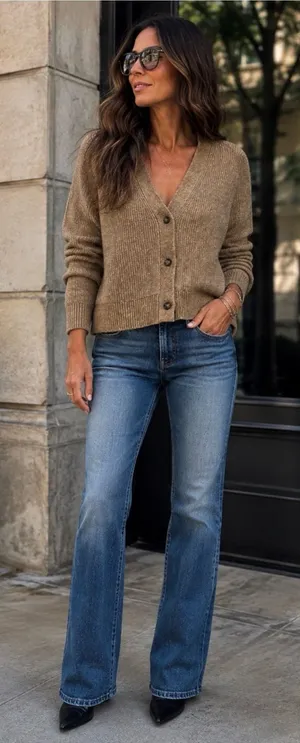 Talbots Wool Blend V-Neck Button Cardigan Sweater thumbnail 1