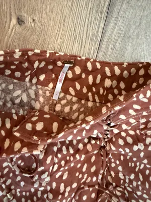 Free People Printed Bennett Shorts Fawn Brown thumbnail 3
