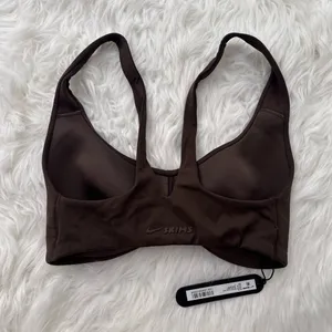 Nike Skims Matte Shaped Bottom Scoop Bra Dark Sepia Size Small thumbnail 6