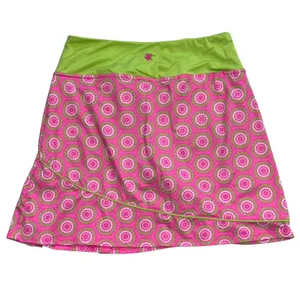 Birdies &‎ Bows Women's Skort Size S Small Pink Lime White Floral Print thumbnail 3